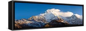 Snowcapped Mountains, Hiunchuli, Annapurna Range, Himalayas, Nepal-null-Framed Stretched Canvas