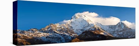 Snowcapped Mountains, Hiunchuli, Annapurna Range, Himalayas, Nepal-null-Stretched Canvas