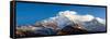 Snowcapped Mountains, Hiunchuli, Annapurna Range, Himalayas, Nepal-null-Framed Stretched Canvas