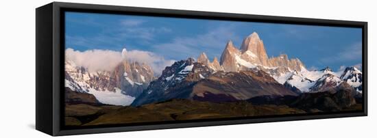 Snowcapped Mountains, Mt Fitzroy, Cerro Torre, Argentine Glaciers National Park, Patagonia-null-Framed Stretched Canvas