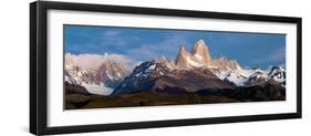 Snowcapped Mountains, Mt Fitzroy, Cerro Torre, Argentine Glaciers National Park, Patagonia-null-Framed Photographic Print