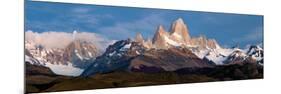Snowcapped Mountains, Mt Fitzroy, Cerro Torre, Argentine Glaciers National Park, Patagonia-null-Mounted Photographic Print