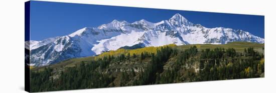 Snowcapped Mountains, Rocky Mountains, Telluride, Colorado, USA-null-Stretched Canvas