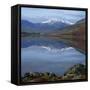 Snowcapped Peaks of the Snowdon Range, Seen from Capel Curig, Snowdonia, Gwynedd, North Wales, UK-Roy Rainford-Framed Stretched Canvas