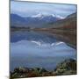 Snowcapped Peaks of the Snowdon Range, Seen from Capel Curig, Snowdonia, Gwynedd, North Wales, UK-Roy Rainford-Mounted Photographic Print