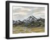 Snowcapped Range II-Michael Willett-Framed Art Print