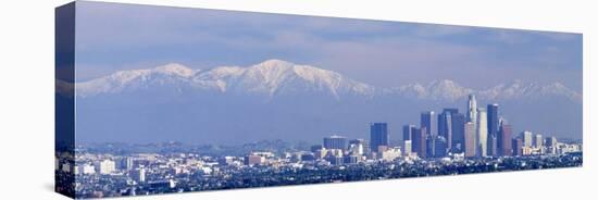 Snowcapped San Gabriel Mountains, Los Angeles, California, USA-null-Stretched Canvas