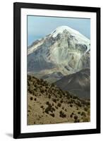 Snowcapped volcano Sajama, Sajama National Park, Bolivia-Anthony Asael-Framed Photographic Print