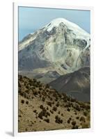 Snowcapped volcano Sajama, Sajama National Park, Bolivia-Anthony Asael-Framed Photographic Print