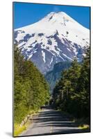 Snowcapped Volcano Villarrica Towering Above Pucon, Southern Chile, South America-Michael Runkel-Mounted Photographic Print