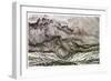 Snowdon, an Approaching Storm, 1853-James Ward-Framed Giclee Print