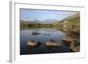 Snowdon and Llynnau Mymbyr, Capel Curig, Snowdonia National Park, Conwy, Wales, UK-Stuart Black-Framed Photographic Print