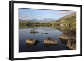 Snowdon and Llynnau Mymbyr, Capel Curig, Snowdonia National Park, Conwy, Wales, UK-Stuart Black-Framed Photographic Print