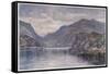 Snowdon Llanberis Lake-Robert Fowler-Framed Stretched Canvas