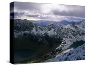 Snowdon Mountain and Surrounding Ridges, Snowdonia National Park, Gwynedd, Wales, UK, Europe-Duncan Maxwell-Stretched Canvas