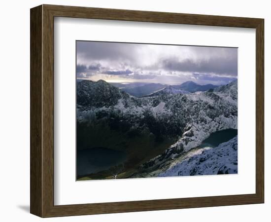 Snowdon Mountain and Surrounding Ridges, Snowdonia National Park, Gwynedd, Wales, UK, Europe-Duncan Maxwell-Framed Photographic Print