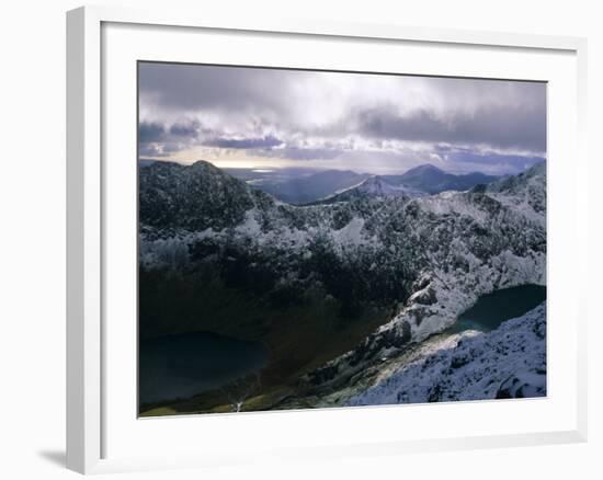 Snowdon Mountain and Surrounding Ridges, Snowdonia National Park, Gwynedd, Wales, UK, Europe-Duncan Maxwell-Framed Photographic Print