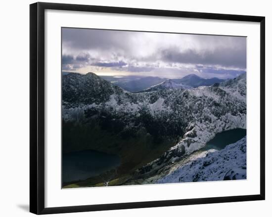 Snowdon Mountain and Surrounding Ridges, Snowdonia National Park, Gwynedd, Wales, UK, Europe-Duncan Maxwell-Framed Photographic Print