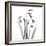 Snowdrop Black and White-Albert Koetsier-Framed Art Print