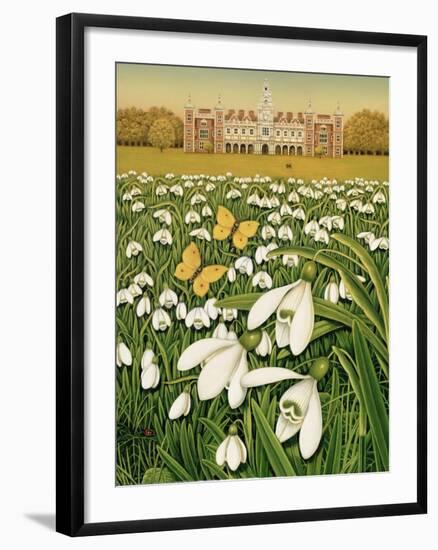 Snowdrop Day, Hatfield House, 1999-Frances Broomfield-Framed Premium Giclee Print