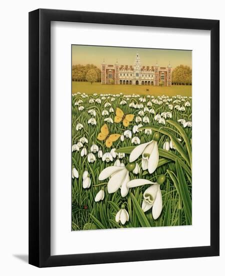 Snowdrop Day, Hatfield House, 1999-Frances Broomfield-Framed Giclee Print