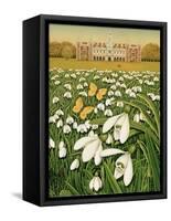 Snowdrop Day, Hatfield House, 1999-Frances Broomfield-Framed Stretched Canvas