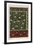 Snowdrop, Galanthus nivalis, as design motif in wallpaper, borders and fabrics.-null-Framed Giclee Print