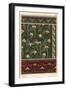 Snowdrop, Galanthus nivalis, as design motif in wallpaper, borders and fabrics.-null-Framed Giclee Print