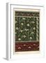 Snowdrop, Galanthus nivalis, as design motif in wallpaper, borders and fabrics.-null-Framed Giclee Print