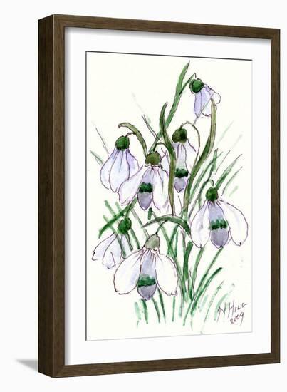 Snowdrops-Nell Hill-Framed Giclee Print