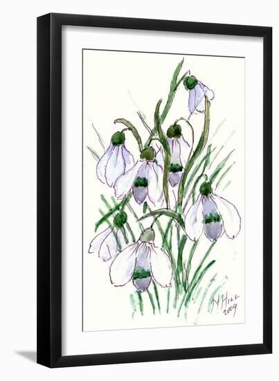 Snowdrops-Nell Hill-Framed Giclee Print