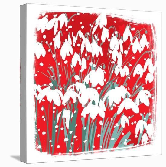 Snowdrops-Jenny Frean-Stretched Canvas