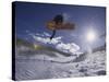 Snoweboarder in Action on the Vert, Aspen, Colorado, USA-null-Stretched Canvas