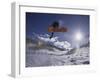 Snoweboarder in Action on the Vert, Aspen, Colorado, USA-null-Framed Premium Photographic Print