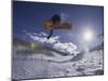 Snoweboarder in Action on the Vert, Aspen, Colorado, USA-null-Mounted Premium Photographic Print