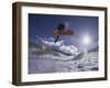 Snoweboarder in Action on the Vert, Aspen, Colorado, USA-null-Framed Photographic Print