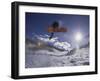 Snoweboarder in Action on the Vert, Aspen, Colorado, USA-null-Framed Photographic Print