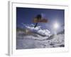 Snoweboarder in Action on the Vert, Aspen, Colorado, USA-null-Framed Photographic Print