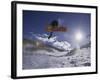 Snoweboarder in Action on the Vert, Aspen, Colorado, USA-null-Framed Photographic Print