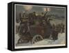 Snowed Up on Christmas Eve, Appeals for Help-Frank Dadd-Framed Stretched Canvas