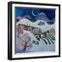 Snowfall, 2019 (Acrylics on Paper)-Lisa Graa Jensen-Framed Giclee Print
