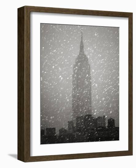 Snowfall in New York City-Christopher C Collins-Framed Photographic Print