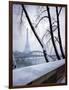 Snowfall in Paris: Passerelle Debilly and Eiffel Tower-Dmitri Kessel-Framed Photographic Print