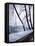 Snowfall in Paris: Passerelle Debilly and Eiffel Tower-Dmitri Kessel-Framed Stretched Canvas