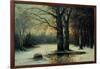 Snowfall in the Wood-Maso Di Banco-Framed Giclee Print