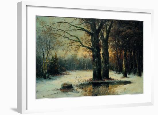 Snowfall in the Wood-Maso Di Banco-Framed Giclee Print