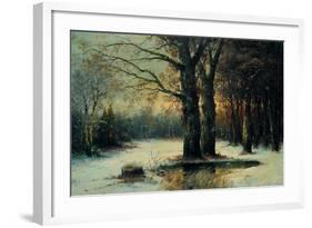 Snowfall in the Wood-Maso Di Banco-Framed Giclee Print