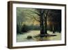 Snowfall in the Wood-Maso Di Banco-Framed Giclee Print