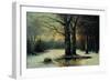 Snowfall in the Wood-Maso Di Banco-Framed Giclee Print