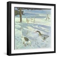 Snowfeeders, 1999-Timothy Easton-Framed Giclee Print